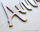 Custom Wooden Name Signs Wooden Letters Laser Cut Wood Sign - Painted or Unpainted