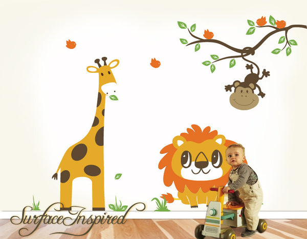Jungle top wall stickers
