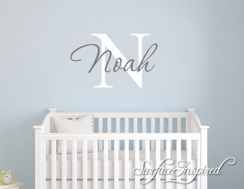 Nursery Wall Decals. Personalized names wall decal for boys and girls rooms. Noah Style