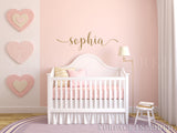 Nursery Wall Decal Kids Wall Decal Wall Decals For Girls or Boys. Wall Decals Personalized Names Sophia Calligraphic Style