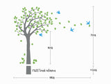 Nursery Wall Decals Blowing Summer Tree Wall Decal