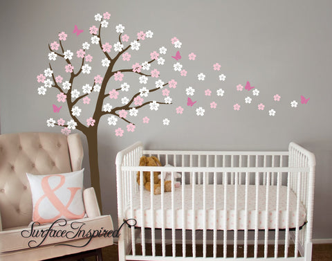 Nursery Wall Decals Cherry Blossom Tree Wall Decal