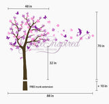 Nursery Wall Decal - Contemporary Cherry Blossom Tree Wall Decal