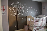 Nursery Wall Decal - Contemporary Cherry Blossom Tree Wall Decal