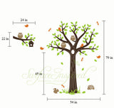 Baby Nursery Wall Decals Tree Branch With Animal Wall Decal