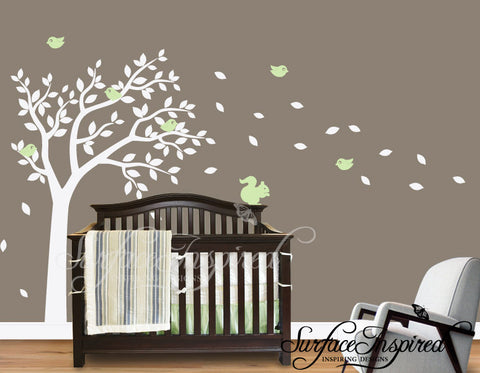 Nursery Wall Decals One Color Summer Tree Wall Decal