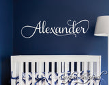 Nursery Wall Decal Personalized Names Kids Wall Decal For Girls or Boys Room Alexander Style