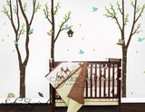 Nursery Wall Decals Baby Birch Tree Vinyl Wall Decals