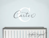 Nursery Wall Decal Personalized Names Wall Decals For Kids Carter Style Monogram