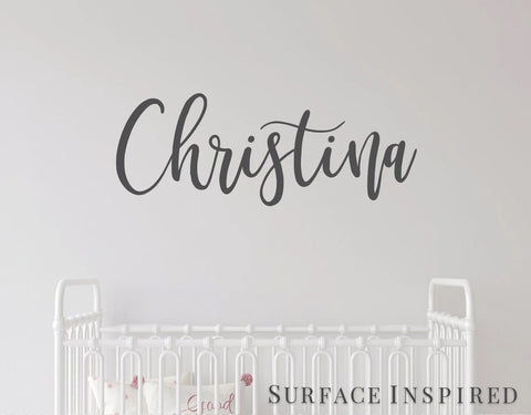 Nursery Wall Decal Kids Wall Decal Wall Decals For Girls or Boys. Wall Decals Personalized Names Christina Style