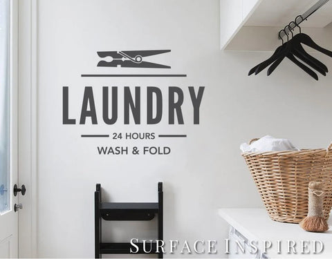Laundry Wash And Fold Wall Decal Laundry Room Decal