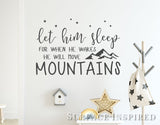 Wall Decals Quote Let Him Sleep Quote Wall Decal Stickers