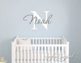 Nursery Wall Decals. Personalized names wall decal for boys and girls rooms. Noah Style