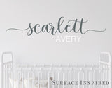 Name Wall Decals Nursery Vinyl Lettering Personalized Name Decal