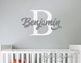 Nursery Wall Decals. Personalized names wall decal for boys and girls rooms. Personalized wall decal made in any colors and size you want Benjamin Style Decal