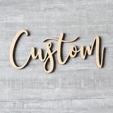 Wooden Name Signs Custom Wooden Letters Laser Cut Wooden Sign