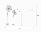 Dandelion Tree Wall Decals with Blowing Flowers Across your Wall