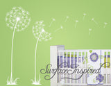 Dandelion Tree Wall Decals with Blowing Flowers Across your Wall