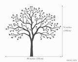 Large family tree wall decal - Photo tree decals