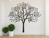 Large family tree wall decal - Photo tree decals