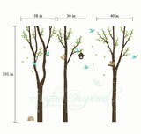 Nursery Wall Decals Baby Birch Tree Vinyl Wall Decals