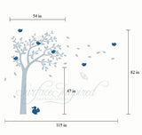 Nursery Wall Decals One Color Summer Tree Wall Decal