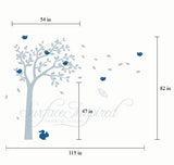 Nursery Wall Decals One Color Summer Tree Wall Decal