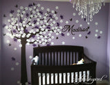 Nursery Wall Decals Stickers Large Cherry Blossom Tree with Custom Name Decal Large Emma Tree