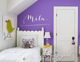 Personalized Childrens Wall Decal - Girls and Boys Name Wall Decal - Mila Style