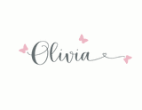 Wall Decals Personalized Names Nursery Wall Decal Kids OLIVIA WITH HEART SWIRL