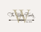Personalized Family Name Monogram Wall Decal Vinyl Wall Art Wilson Family Style