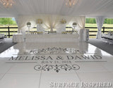 Floor Decal For Wedding Dance Floor Personalized Wedding Decor