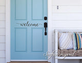 Wall Decal Quote Door Welcome Vinyl Door Decal Lettering Sticker